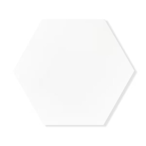 Cerámica para pared Blanco Hexagonal brillante Cerámica Para Pared Blanco Hexagonal Brillante