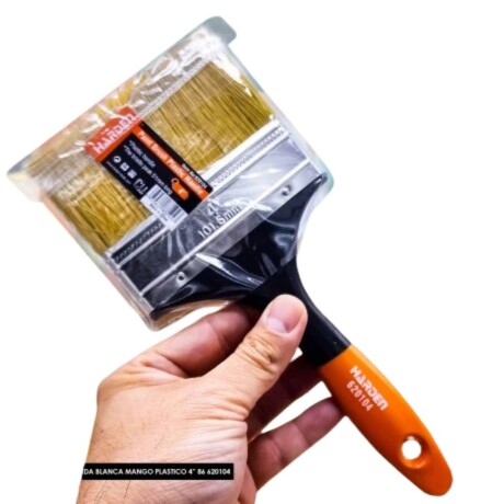 PINCEL CERDA BLANCA MANGO PLASTICO 4 HARDEN ++ N/a