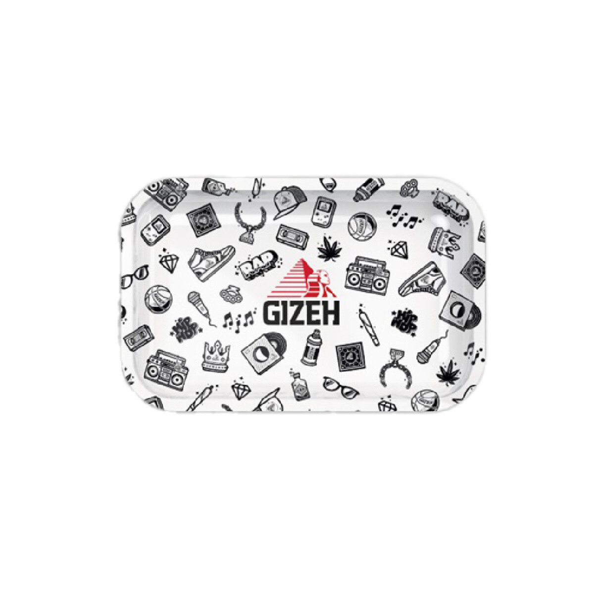 BANDEJA DE METAL GIZEH COMIC BLANCA - - CHICA 