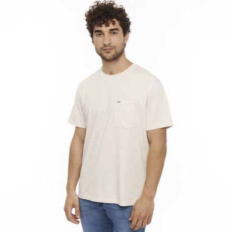 Remera Wrangler de Hombre -POCKET TEE- WSS25071VINTAGEWHITE WHITE