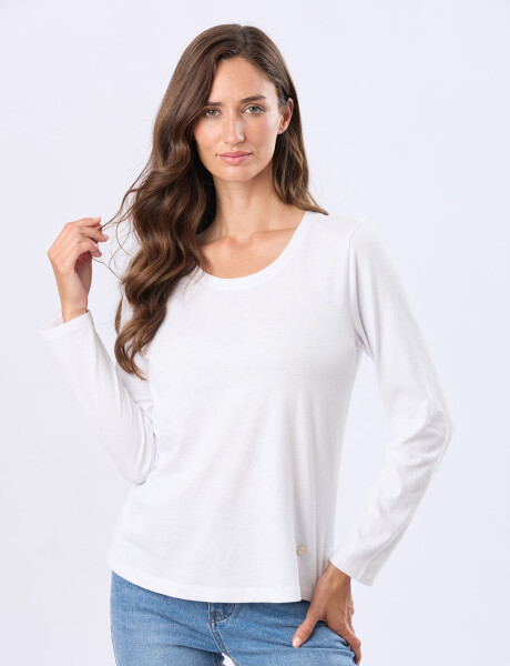 REMERA BÁSICA DE ALGODÓN Blanco