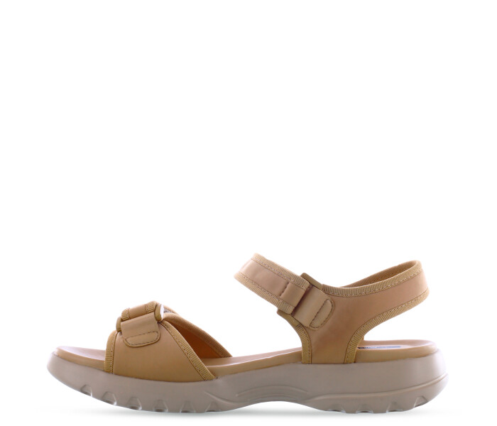 Sandalia AZAIA con velcros Beige