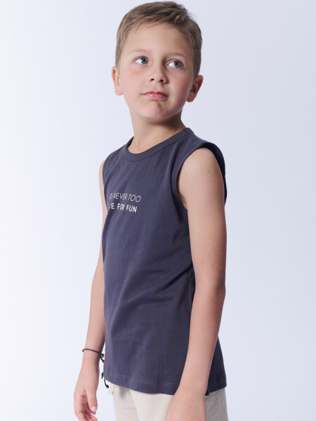 Camiseta sin mangas Fun Gris