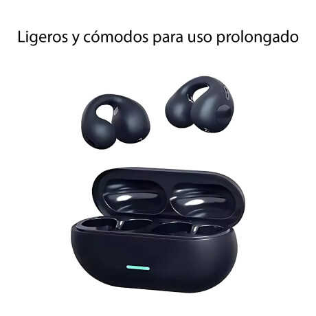 Auriculares Earcuffs Sound Estéreo Livianos Cómodos Modernos Negro