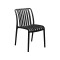 SILLA DE POLIPROPILENO DE EXTERIOR IVONE Silla de Exterior Ivone Negra