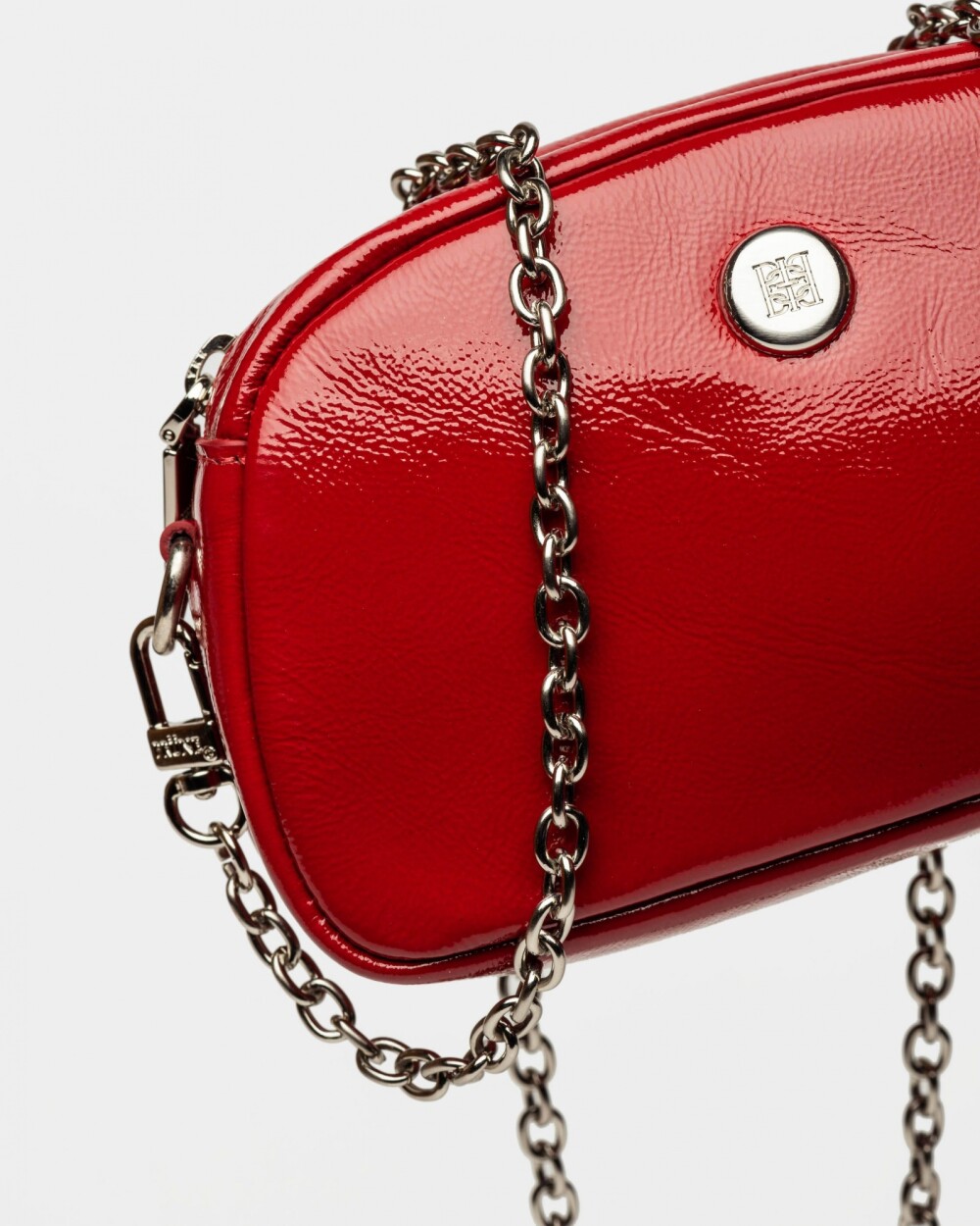 Mini bag Bonnie en cuero charol Rojo