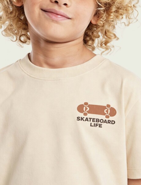 CONJUNTO DE FORRO POLAR ESTAMPADO INFANTIL MARRÓN