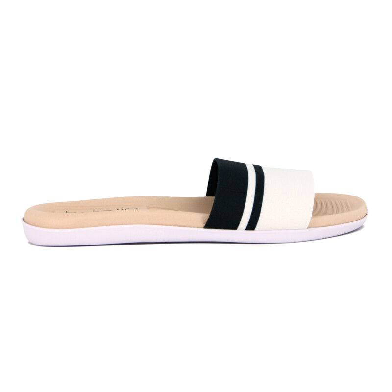 Sandalias Casuales Mujer Beira Rio Tira Ancha Multicolor-negro