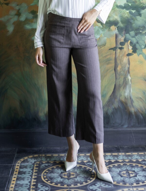 Pantalon Wide TOSTADO