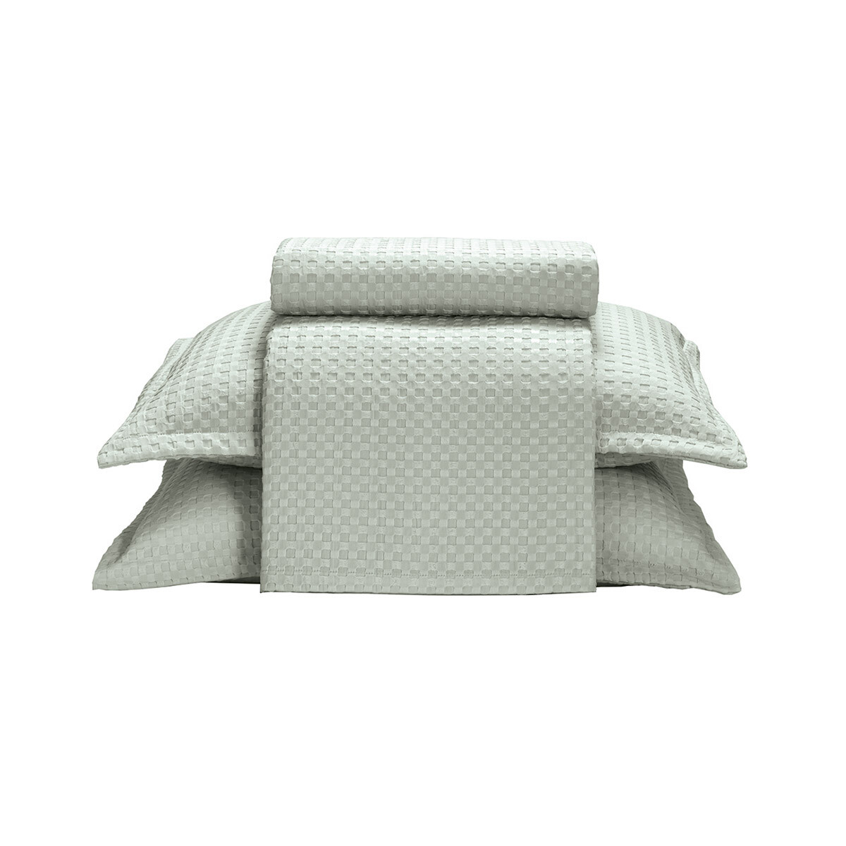 Juego Colcha y Funda Dohler Provenza King 100% Microfibra - VERDE AGUA 