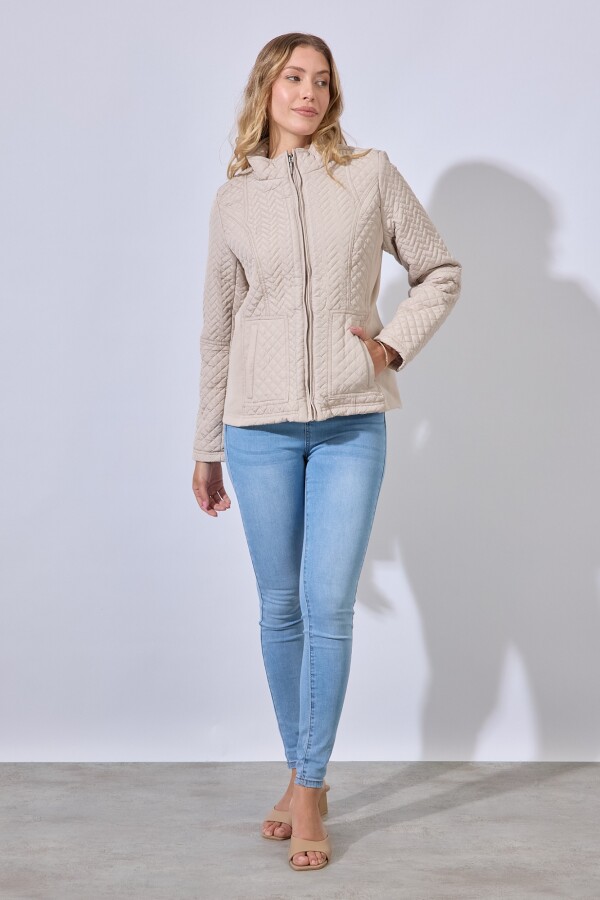 Campera Capitoneada BEIGE