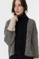Sweater Glass Negro/Beige