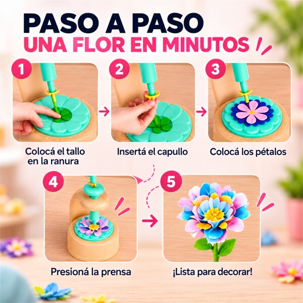 Kit Máquina para Hacer Flores Verde 1
