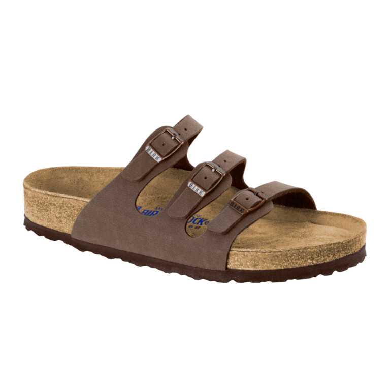 Sandalia Florida Soft Footbed - Birkibuc - Regular Marron
