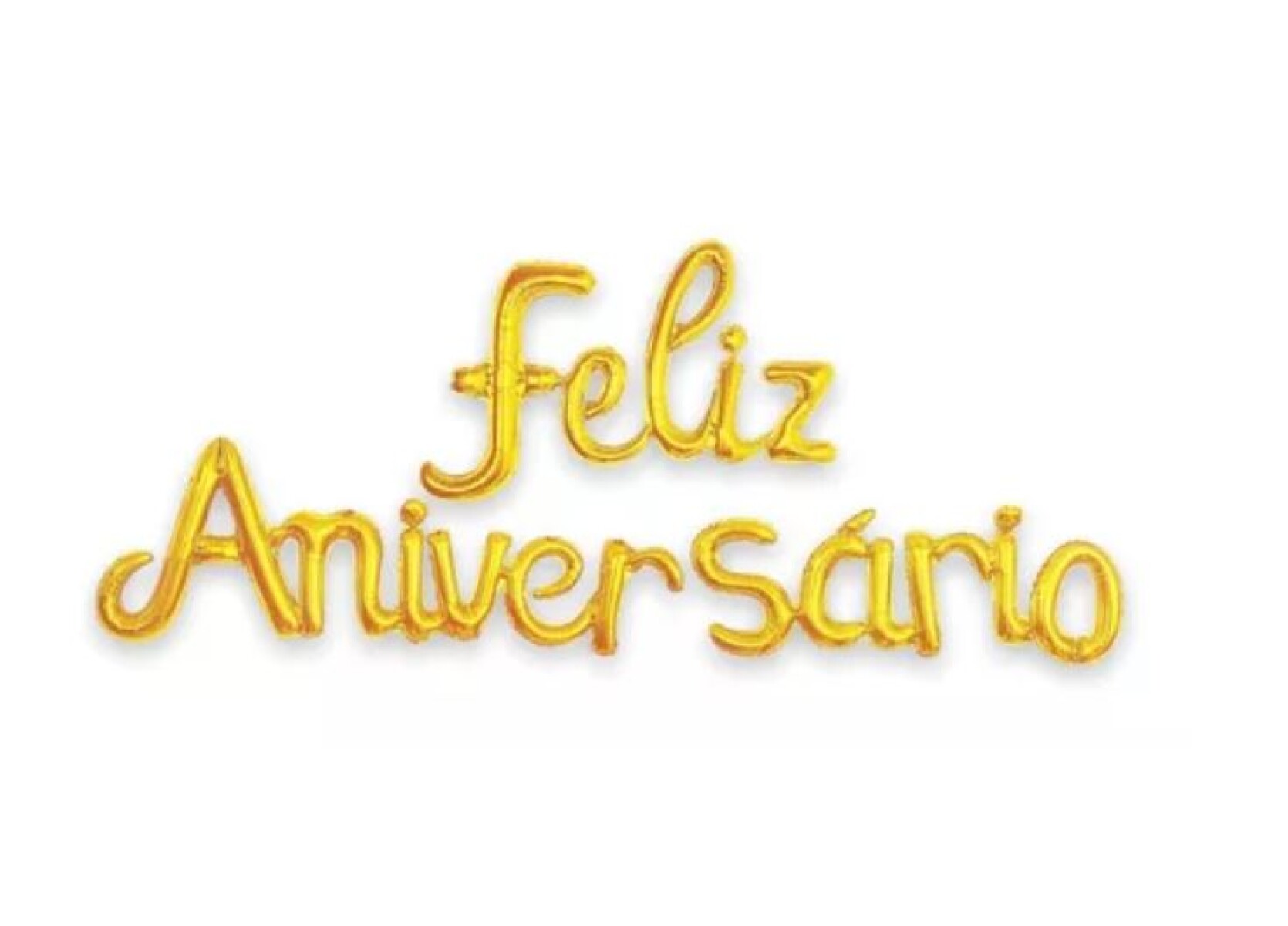 Guirnalda Feliz Aniversario Inflable - Dorado 