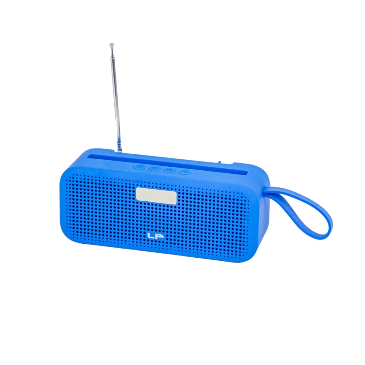 Parlante Con Porta Celular Bluetooth Fm Usb Sd A Batería - Azul 