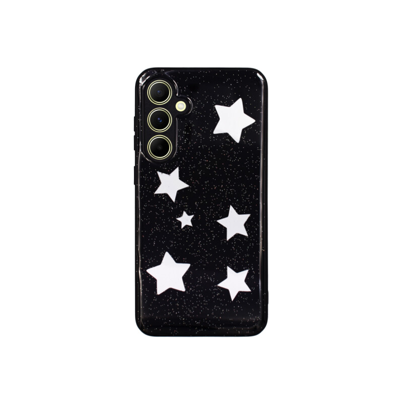 Protector para Samsung Galaxy A55 estrellas color negro Protector Para Samsung Galaxy A55 Estrellas Color Negro