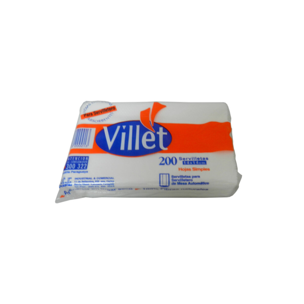 SERVILLETA PARA SERVILLETERO 14X14 PAQ X 200 CAJAX4000 