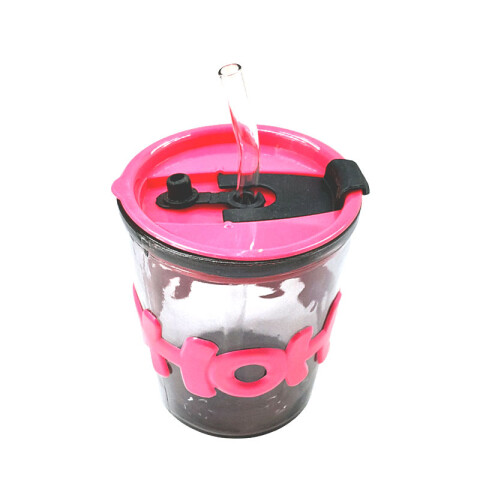 Vaso de vidrio HOHO con sorbito Vaso De Vidrio Hoho Con Sorbito