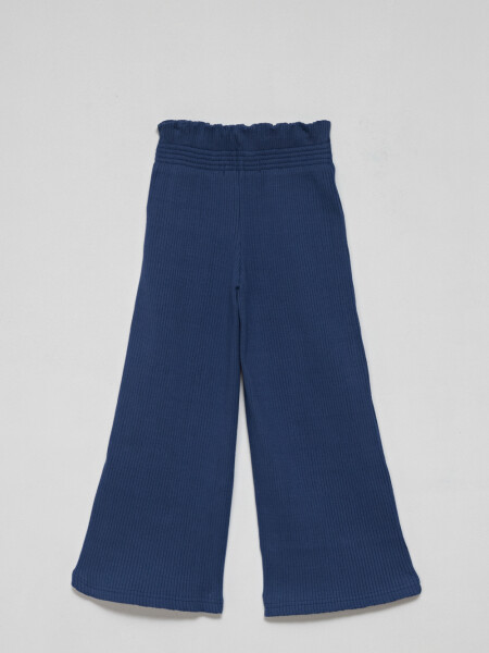 Pantalón rib oxford - Azul