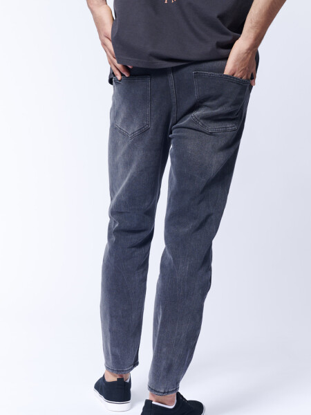 Pantalón de jean slim taper Gris Oscuro