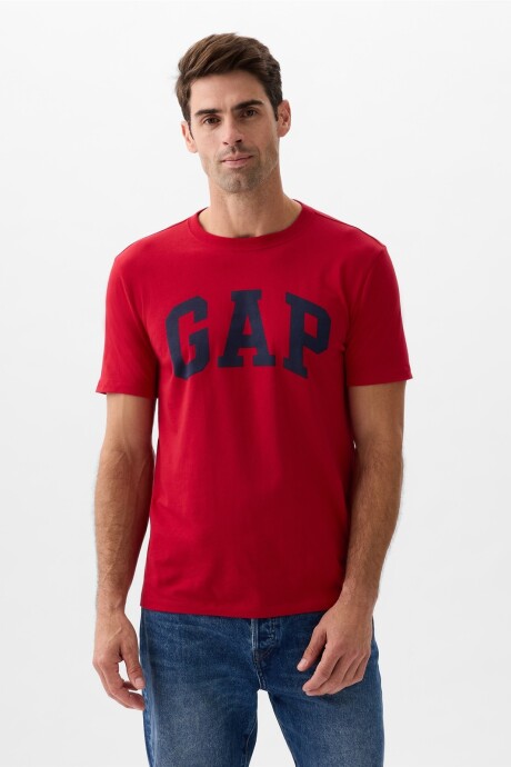 Remera Logo Gap Hombre Red Apple