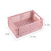 Caja de almacenamiento plegable rosa