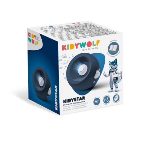 KIDYSTAR Proyector De Luces Para Paredes Y Techo Kidywolf - Azul