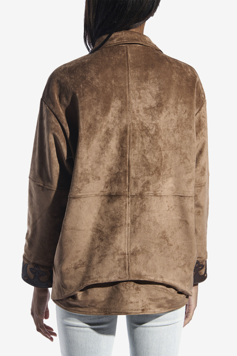 CHAQUETA FUR OCTAVIA Marron