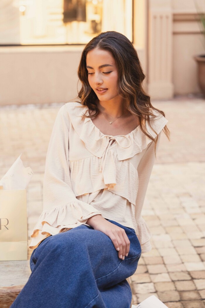 BLUSA ADELAIDE BEIGE BLUSA ADELAIDE BEIGE
