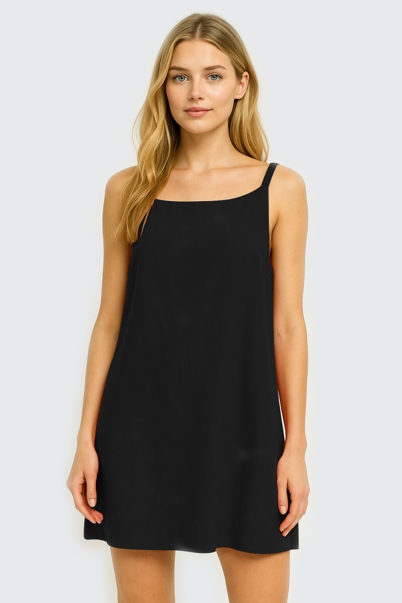 Vestido De Lino Mujer - Black 1 
