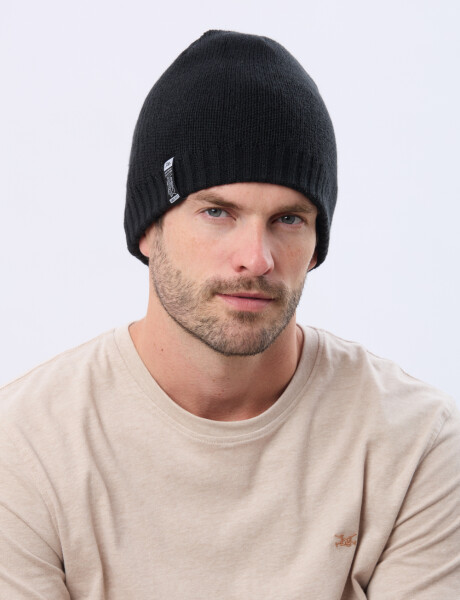 GORRO TEJIDO REVERSIBLE Azul