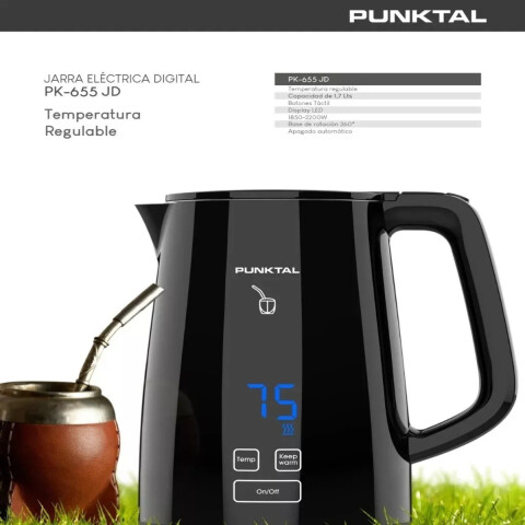 Jarra Electrica Punktal 1.7 Lts Temperatura Regulable Pk655jd Jarra Electrica Punktal 1.7 Lts Temperatura Regulable Pk655jd