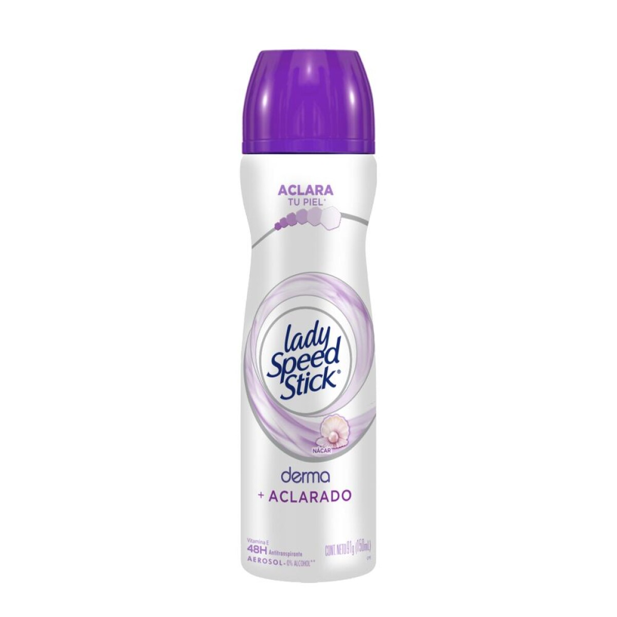 Desodorante Lady Speed Stick Derma Aclarado Nacar Spray 91 G 