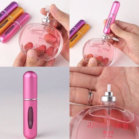 Frasco Recargable De Perfumes Fucsia