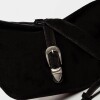 Bolso Bambu en cuero gamuza Negro