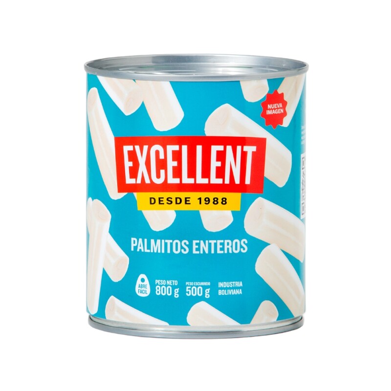 Palmito Enteros Excell 12x800 Palmito Enteros Excell 12x800