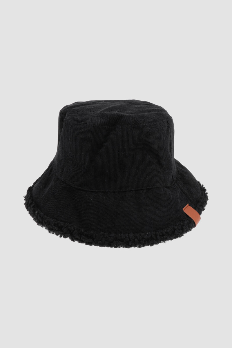 Bucket gema forrado dama Negro