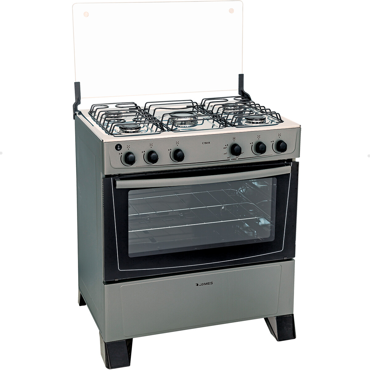 Cocina A Gas James C150b - COCINA JAMES C150B 3154 TITANIUM 