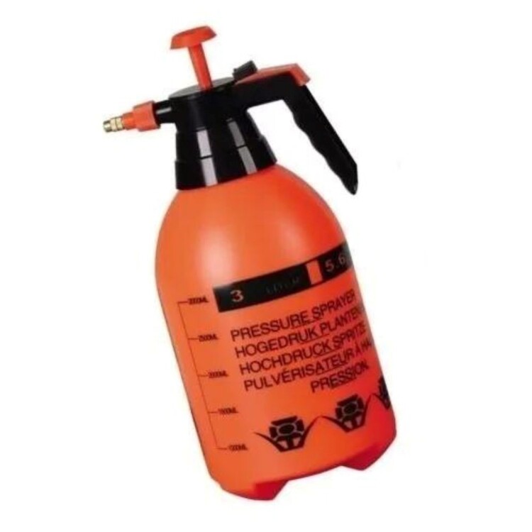 PULVERIZADOR CON BOMBA 2 LTS NARANJA