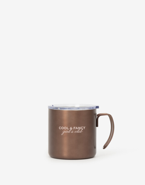 Artículos cocina Botellas Taza Metálica Cool & Fancy - Rosa Metalizado