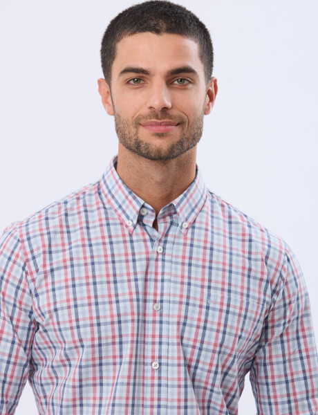 CAMISA SPORT A CUADROS Rojo