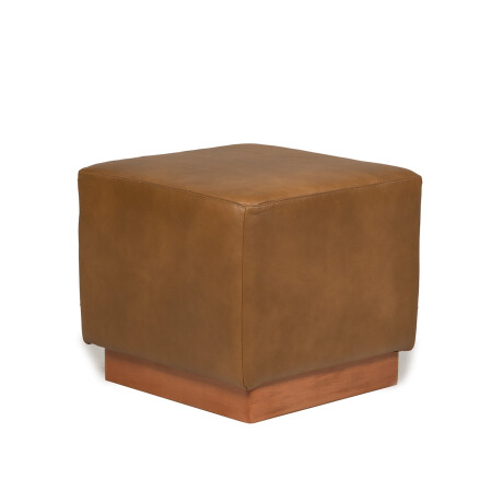Puff Beta - Cuero Natural 1016 (Nozes)