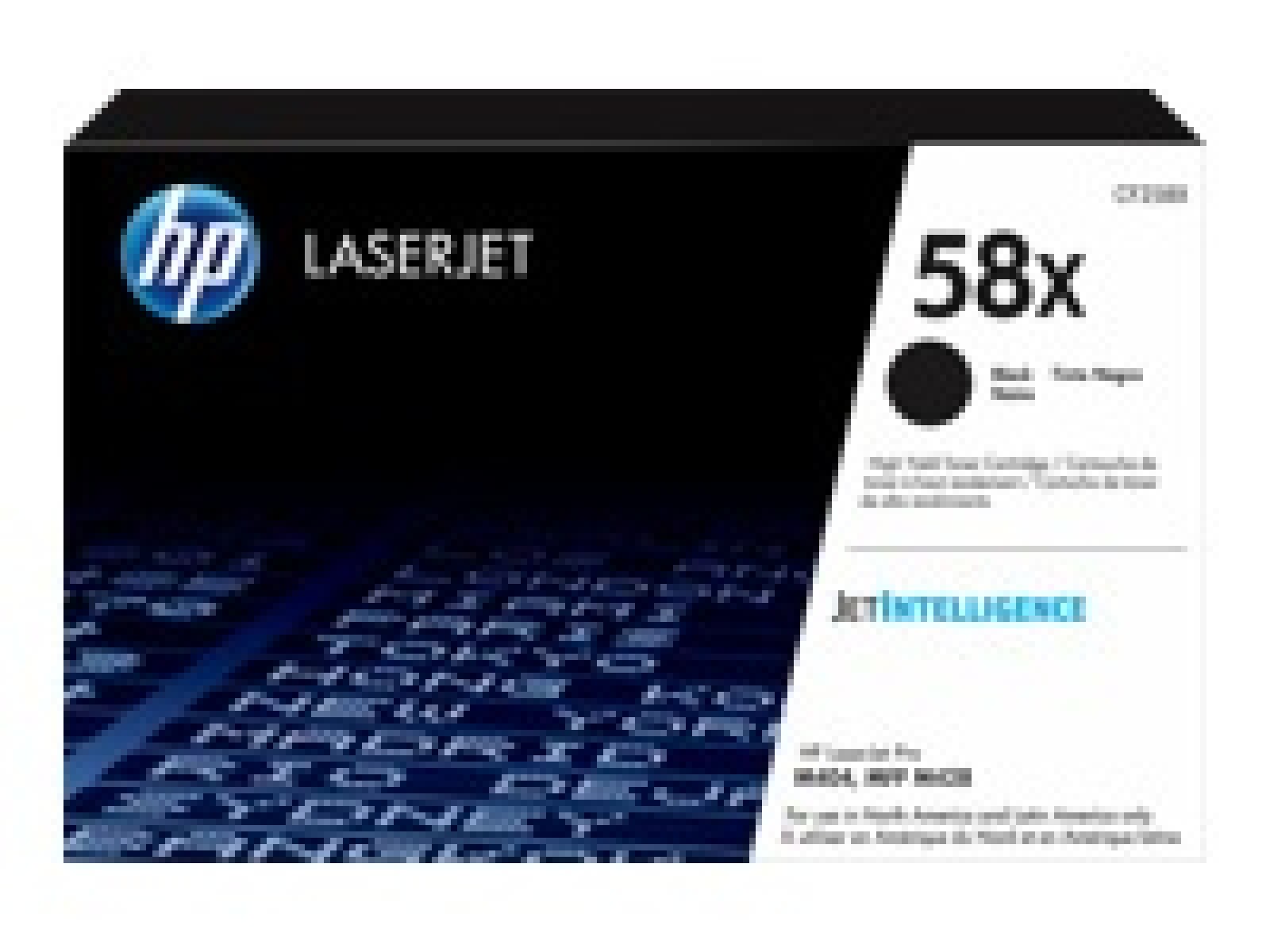 HP 58X - Gran capacidad - negro - original - LaserJet - cartucho de tóner (CF258X) - para LaserJet Pro M404dn, M404dw, M404n, M4 