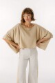Blusa Beach Beige Lurex