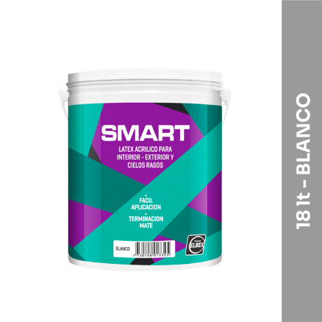 Pintura látex acrílico blanco SMART 3.6 lt Pintura látex acrílico blanco SMART 3.6 lt