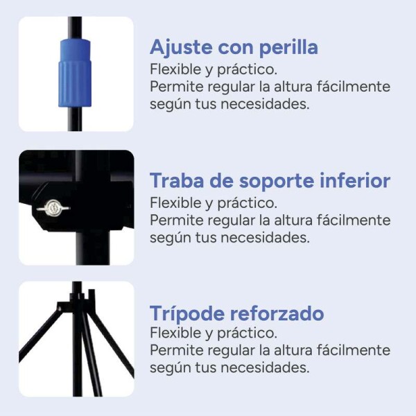 Pantalla De Proyección Con Trípode 100 Pulgadas HD 220cm largo x 120cm Variante Color Negro