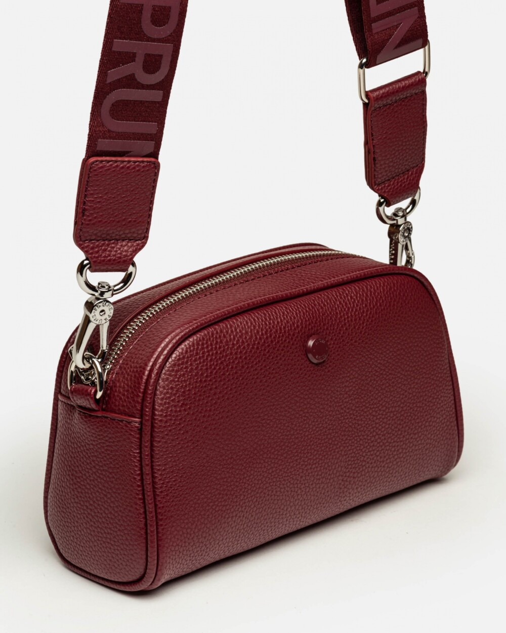Bandolera Hazel en efecto cuero Bordeaux