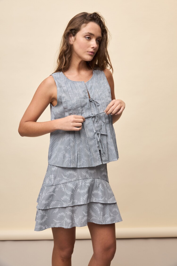 TOP VELA Negro/Blanco