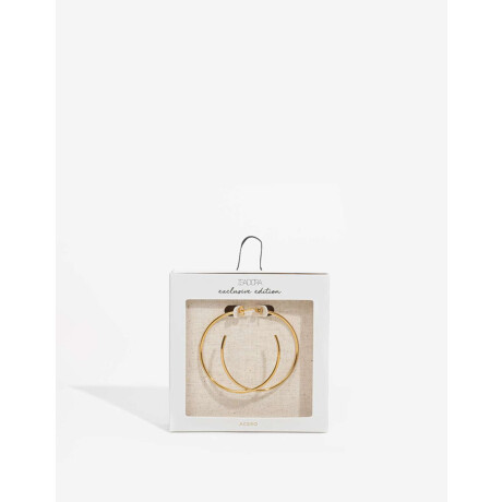 Aros Argolla Acero Dorado